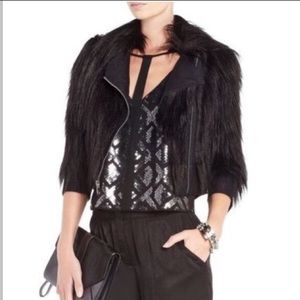BCBGMAXAZIRA Breton Faux Fur